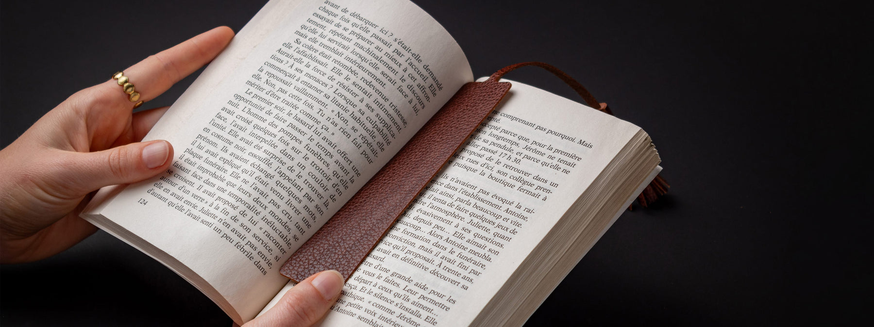 Marque-page en cuir