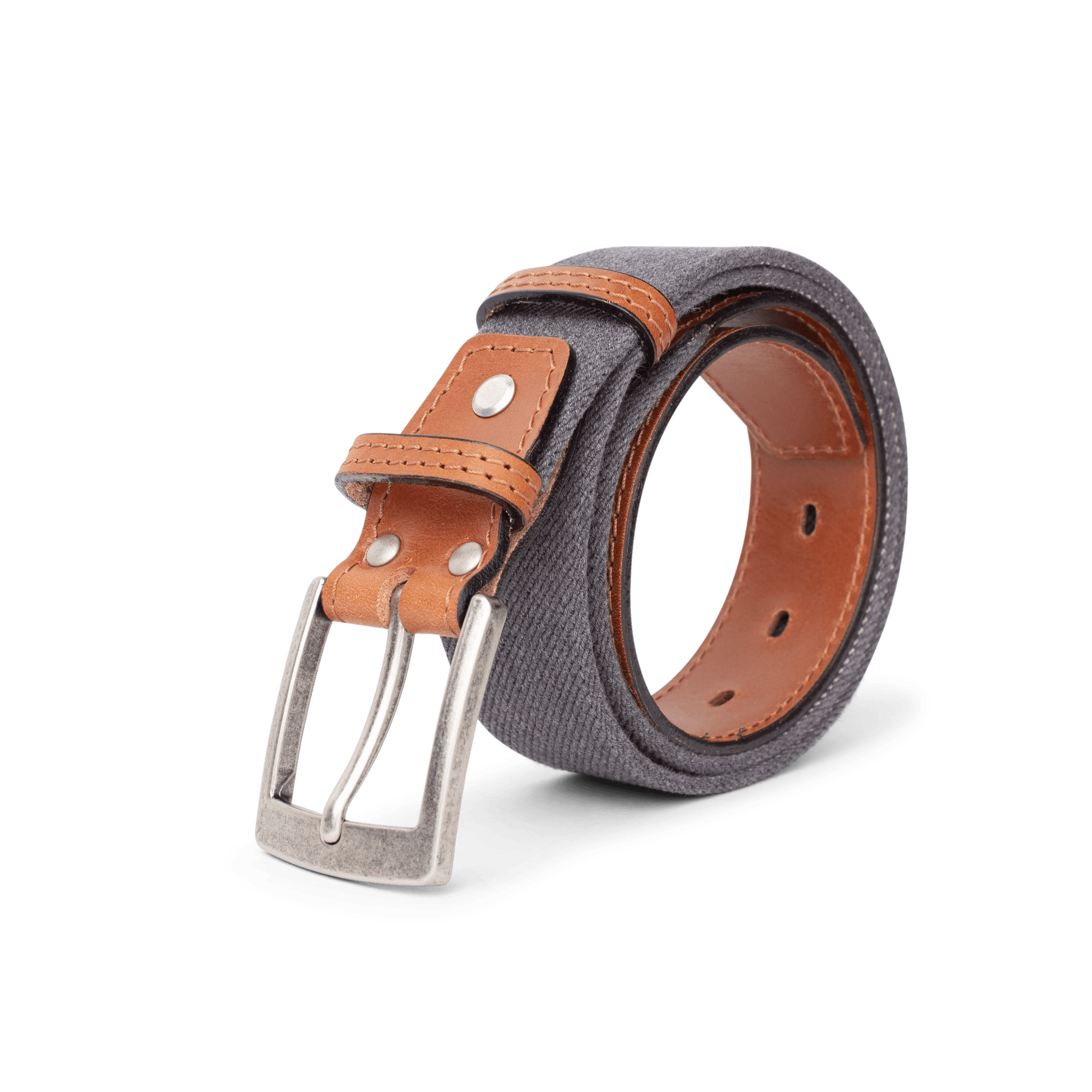 LE CEINTURIER SCANDINAV 2 TISSU Leather belt Made In France