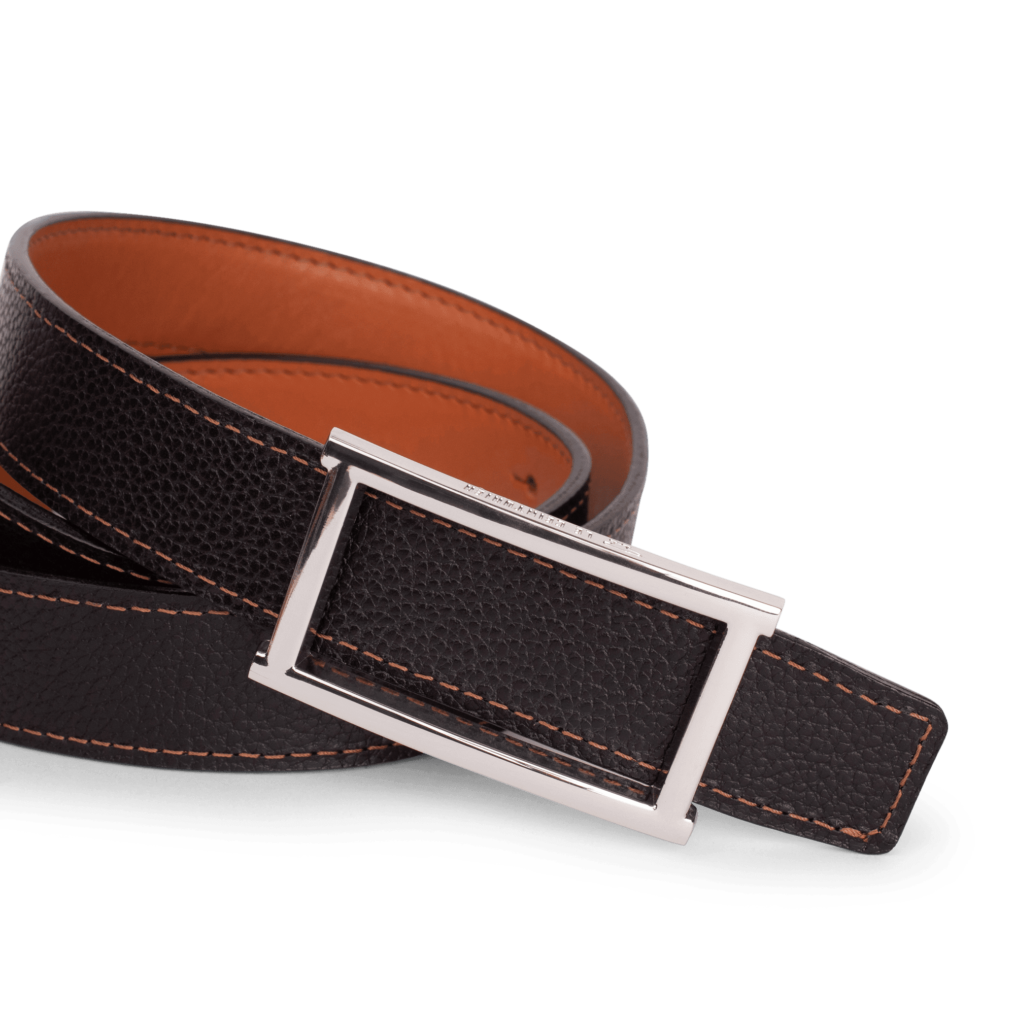 LE CEINTURIER  BRIZE Maillons - Leather belt Made In France
