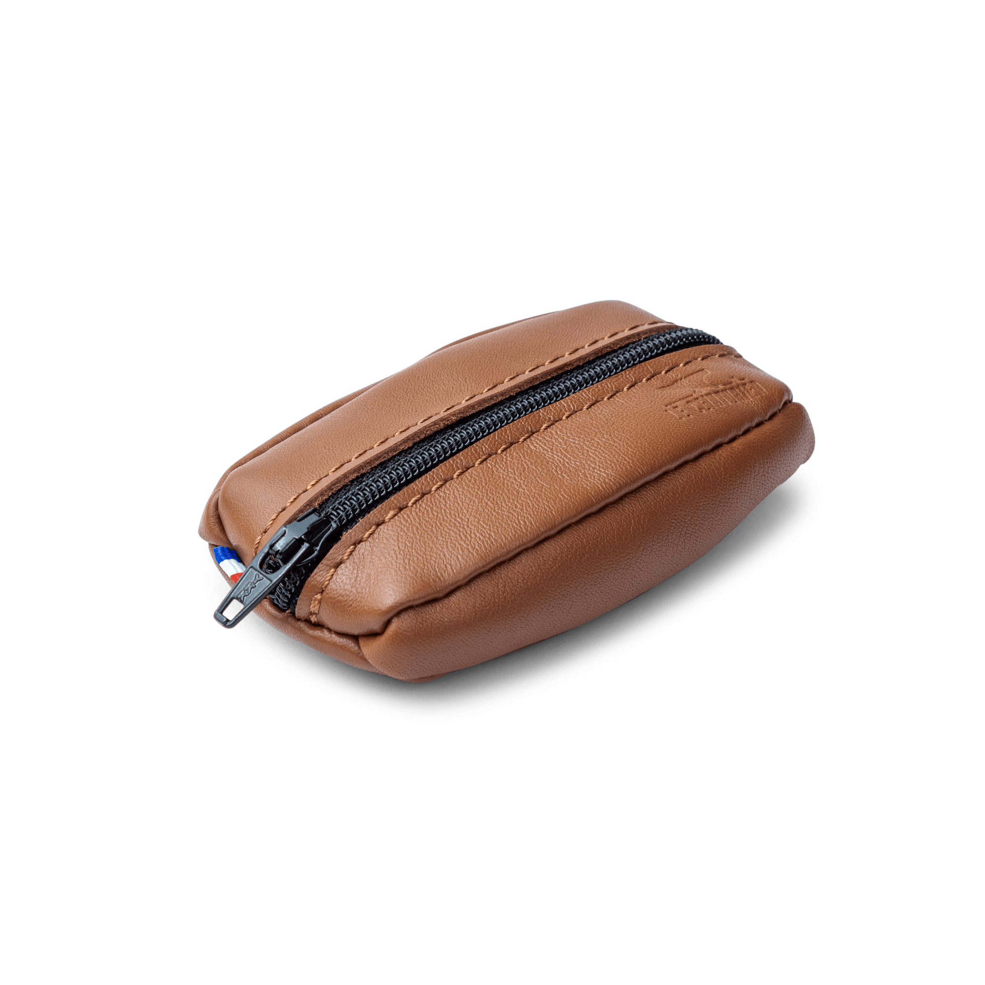 Porte Monnaie Grain De Café Cuir Agneau Véritable - Porte Clés Et Billets Fabriqué En France