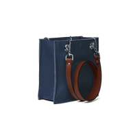 Cube Mini Tote Bag - Saphir