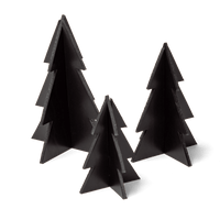 Trio Sapins - Noir Lisse