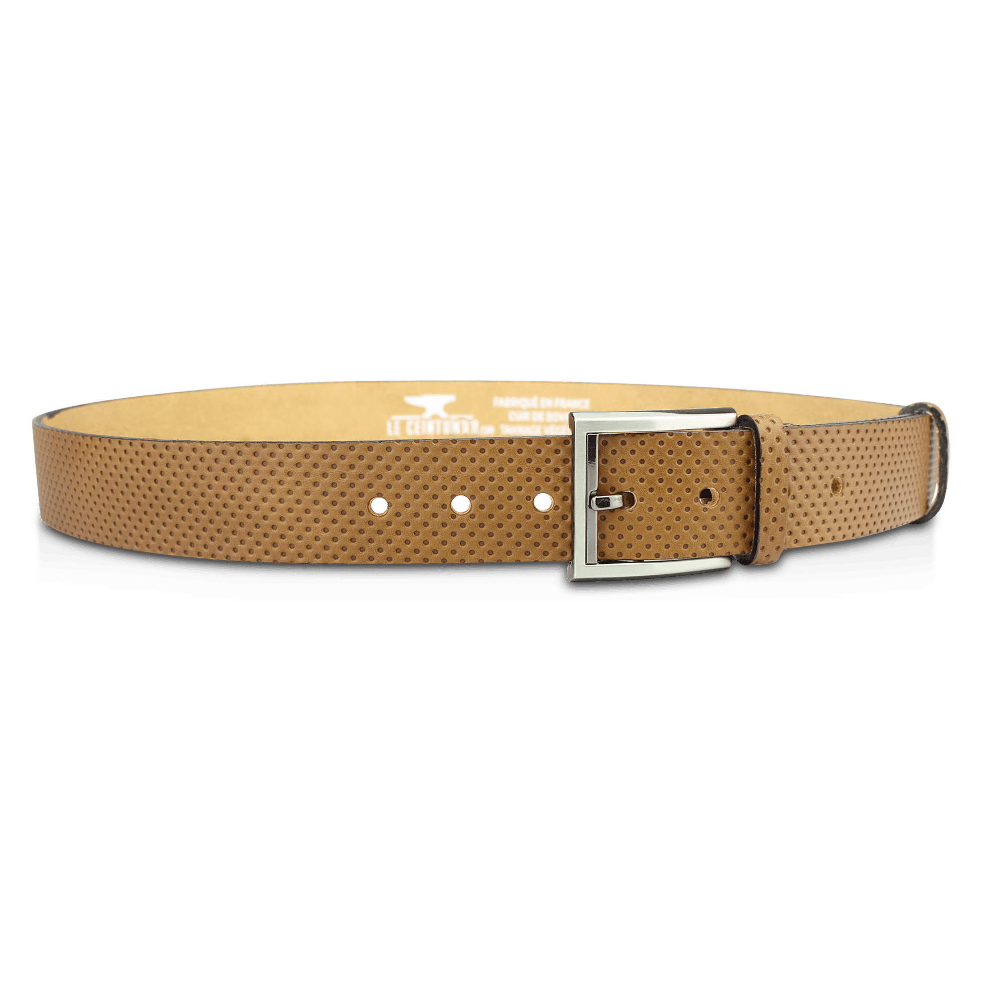 Louis Vuitton Rivet Studded Ostrich Leather Belt